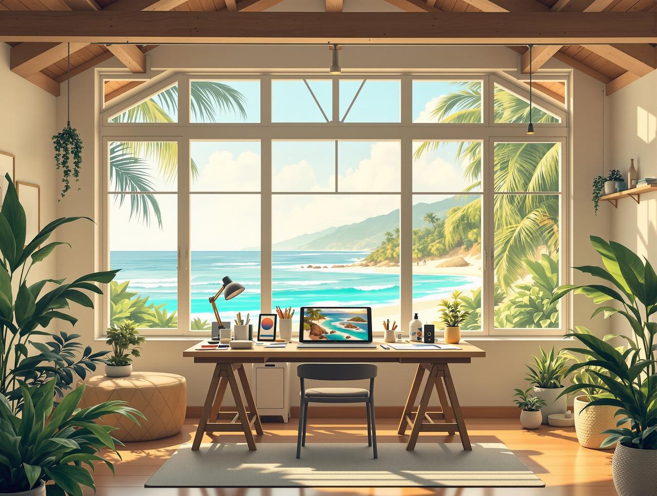 动漫之家工作室 - 海岛创作环境